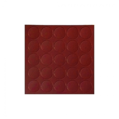 картинка Заглушка самоприлипающая к эксцентрику огненно-красный (20111) FOLMAG (лист-28шт.) от магазина SEFI