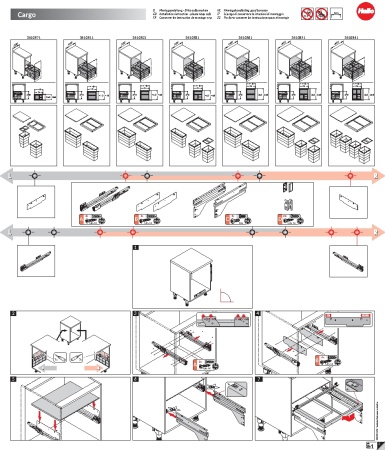 картинка Наполнение нижнего шкафа С креплением фасада EURO-CARGO-S 60 от магазина SEFI