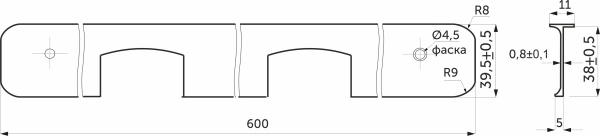 картинка Планка угловая к столешнице 38 R8 алюминий AKS магазин SEFI являющийся официальным дистрибьютором в России  картинка Планка угловая к столешнице 38 R8 алюминий AKS от магазина SEFI