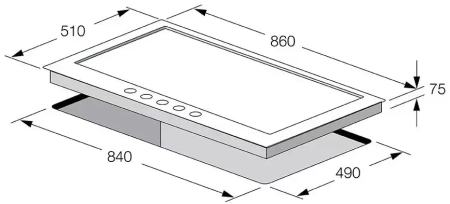 картинка Газовая варочная панель Fulgor Milano CPH 905 GWK X от магазина SEFI