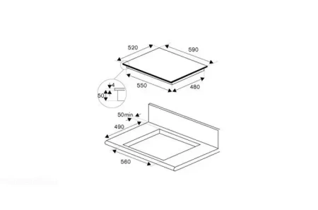 картинка Индукционная варочная панель Bertazzoni P604IC2B2NEE от магазина SEFI