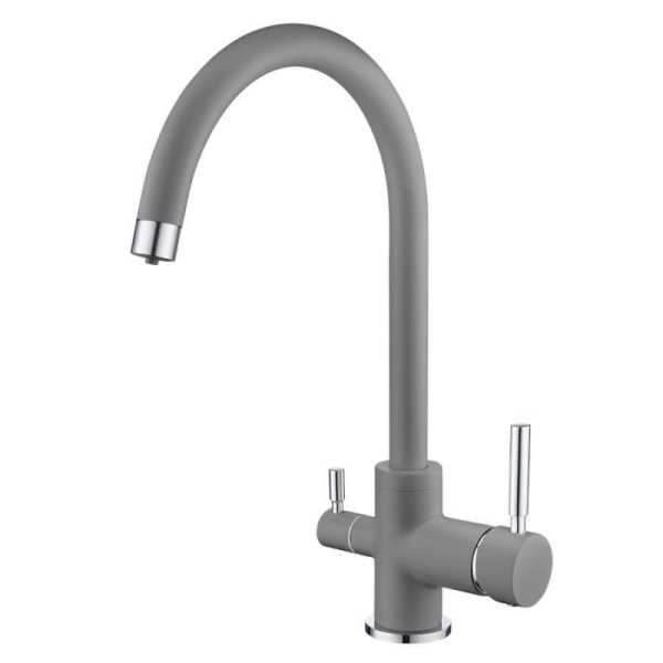 картинка Смеситель для кухни с подключением к фильтру, EMAR ЕС-3007, цвет Алмаз от магазина SEFI