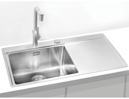 картинка Мойка PURE 50L KMB-90 860X525 левая в компл. с сифоном 1127252, от магазина SEFI