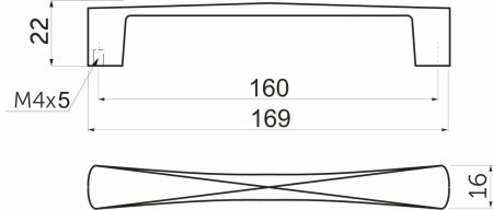картинка Ручка меб. скоба мет. COMO 160 хром, AKS магазин SEFI являющийся официальным дистрибьютором в России  картинка Ручка меб. скоба мет. COMO 160 хром, AKS от магазина SEFI