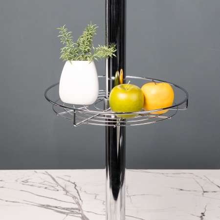 картинка Корзина на трубу d50 центральная d350, хром AKS от магазина SEFI