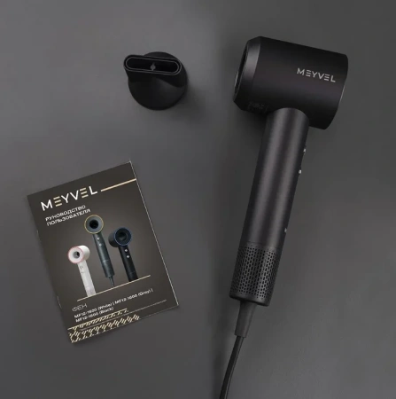 картинка Настенный фен Meyvel MF12-1600 Черный (Black) от магазина SEFI