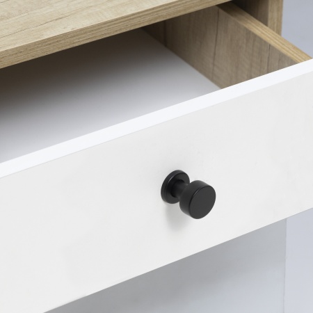 картинка Ручка меб. кнопка мет. FISHKA черный матовый, AKS от магазина SEFI