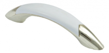 картинка Ручка меб. скоба пластик. PATREX №10, 96 золото/белый AKS от магазина SEFI