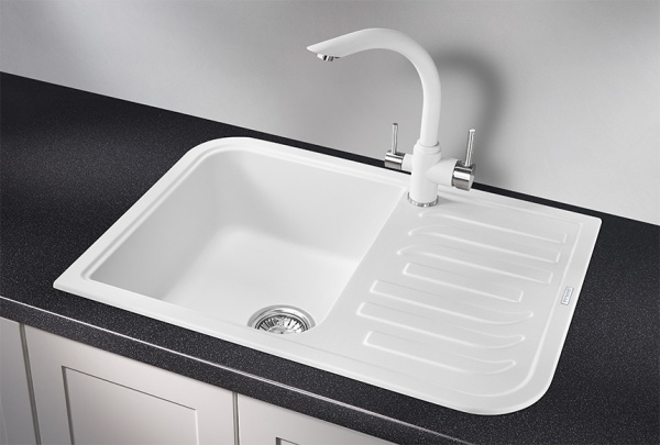 картинка Мойка Granula 7001, арктик (белый), кварц от магазина SEFI