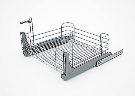 картинка Корзина Prezenta Fix A, с креплением для высокого фасада шир. 450 мм, полное выдвижение с Soft-Clos магазин SEFI являющийся официальным дистрибьютором в России  картинка Корзина Prezenta Fix A, с креплением для высокого фасада шир. 450 мм, полное выдвижение с Soft-Clos от магазина SEFI