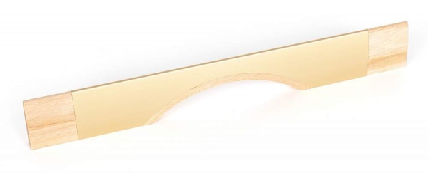 картинка Ручка-профиль TETA 160мм, мат. золото-ясень от магазина SEFI