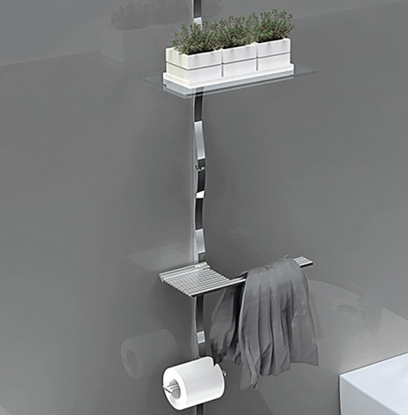 картинка Интерьерные стеллажные Система SKYLINE Держатель полотенец, правый 340мм, хром от магазина SEFI