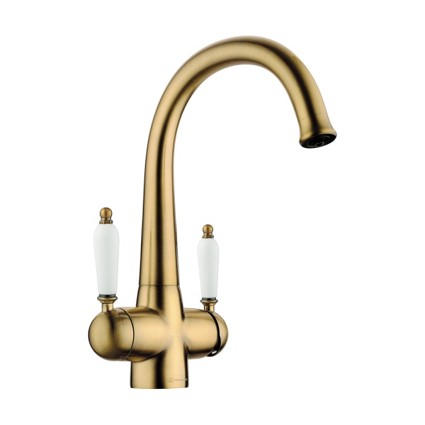 картинка Смеситель Omoikiri Okinawa 2-AB-022 латунь/античная латунь от магазина SEFI