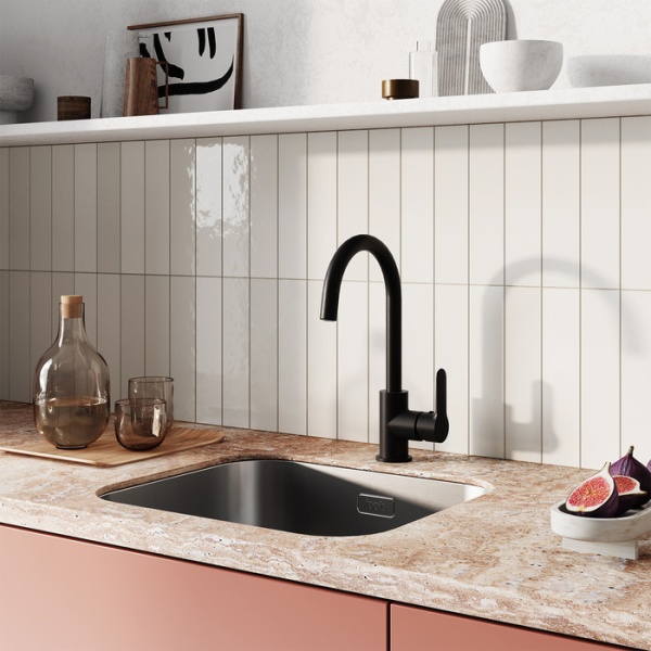 картинка Смеситель для кухни, черный, Cuba, IDDIS, CU5BLJ0i05 от магазина SEFI