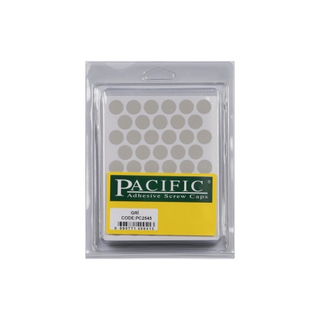 картинка Заглушка самоприлипающая к конфирматам серый (PC 2545) (1л=50шт) Pacific от магазина SEFI