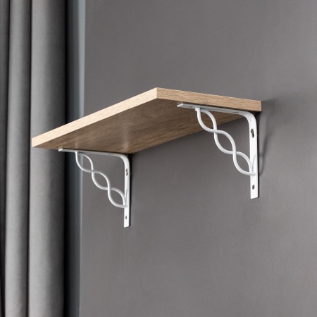 картинка Полкодержатель мет. INFINITY 200*200*20*3, белый AKS от магазина SEFI