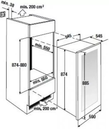 картинка Винный шкаф Kuppersbusch FWK 2800.0 S1 Stainless Steel от магазина SEFI
