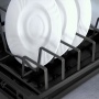 картинка Сушка FISSO 2-х уровневая для посуды в верхний шкаф на ширину корпуса 800 мм, цвет - антрацит от магазина SEFI