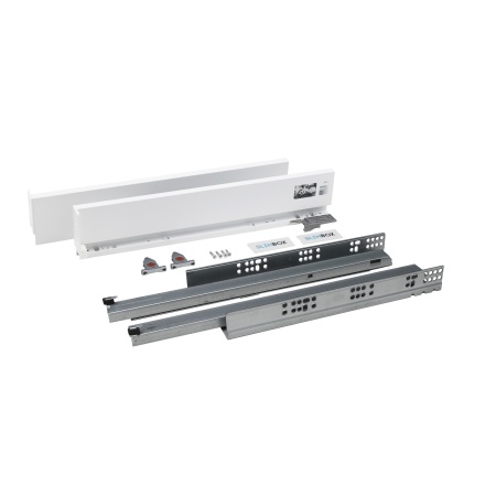 картинка Система ящиков Slimbox AKS L-500 H=90 белый PUSH TO OPEN ДСП 16мм от магазина SEFI