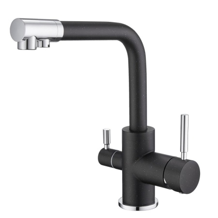 картинка Смеситель для кухни с подключением к фильтру, EMAR ЕС-3003, цвет Морион от магазина SEFI