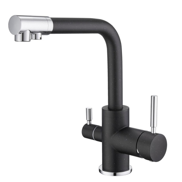 картинка Смеситель для кухни с подключением к фильтру, EMAR ЕС-3003, цвет Морион от магазина SEFI