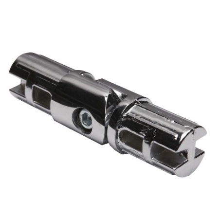 картинка Соединитель 2-х труб d25 (544) петельный, хром AKS от магазина SEFI