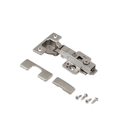 картинка Петля накладная с доводчиком 45мм h0 clip-on AKS PRIME 3D (саморезы, заглушки) от магазина SEFI