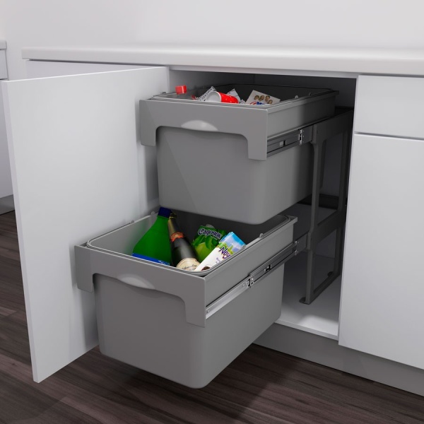 картинка Мусорное ведро TANDEM 2 на распашной фасад от 400 мм от магазина SEFI