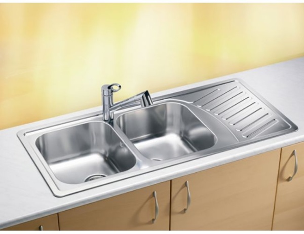 картинка Мойка ELEGANT 70 SAT-90 1110X510 в комплекте с сифоном 1130555, от магазина SEFI