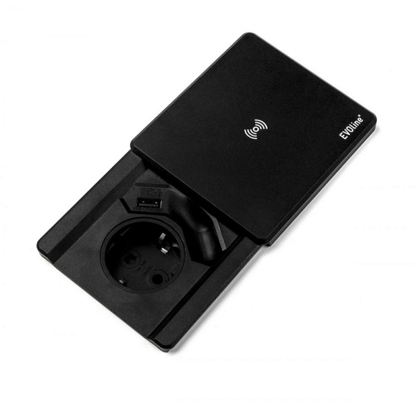 картинка Розетки. Блоки розеток с крышками EVOline Square80 927.00.006 от магазина SEFI