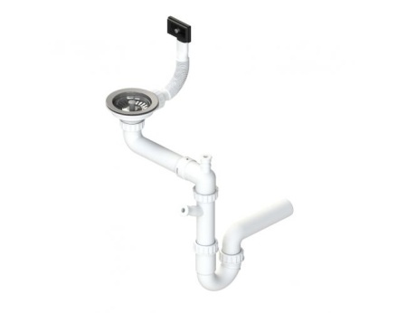 картинка Одинарный Сифон для мойки Alveus FI 114 c переливом ECO, NEW, от магазина SEFI