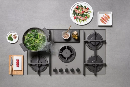 картинка Газовая варочная панель с вытяжкой ELICA NIKOLATESLA FLAME GR/F/88 от магазина SEFI