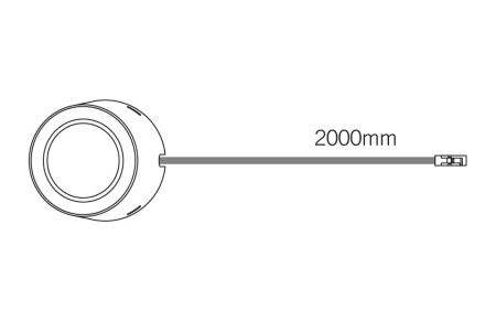 картинка Светильник светодиодный Unika D-M 4.5Вт, 24В,без датчика отключениясвет натуральный, кабель, черный от магазина SEFI