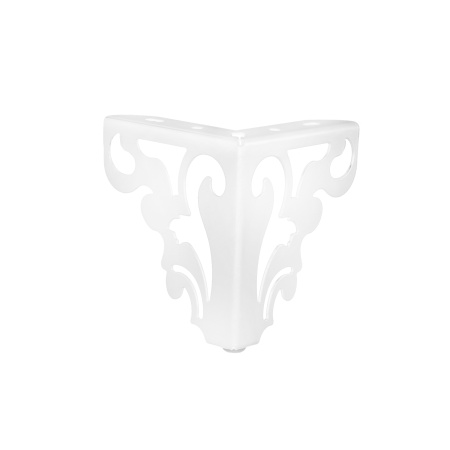 картинка Опора меб. мет. резная h120 угловая белый AKS от магазина SEFI