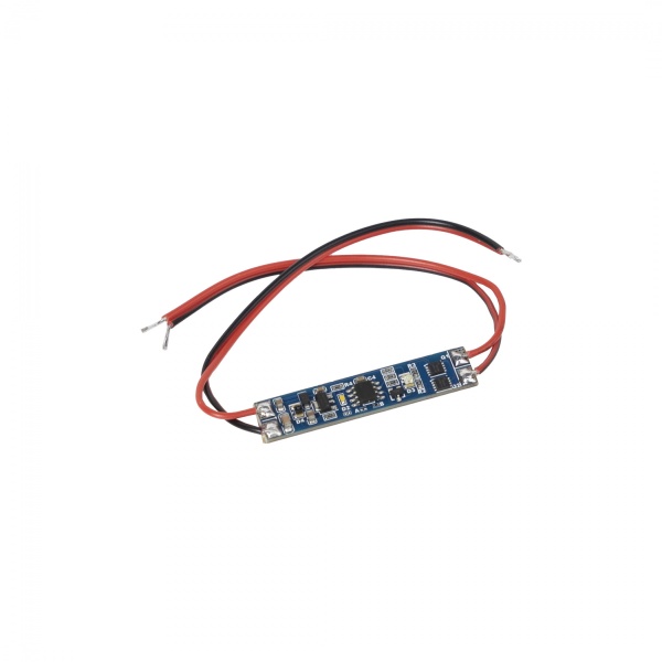 картинка Выключатель встраиваемый в профиль, на взмах, с диммированием, с проводами, 12/24V, 96W/192W, AKS от магазина SEFI