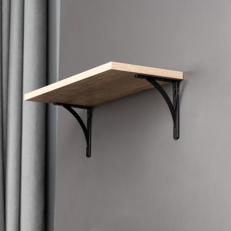 картинка Полкодержатель мет. KOMETA 150*120*20*3, черный AKS от магазина SEFI