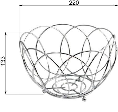 картинка Корзина для фруктов CWJ240B, хром AKS от магазина SEFI