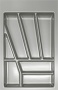 картинка Лоток для столовых приборов в ящик глубиной 440-541 Elco Comfort, серебристый (5200120230) от магазина SEFI