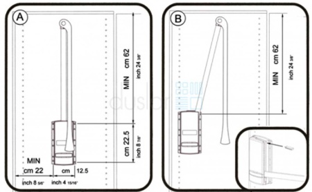 картинка Комплект: 2 пантографа SERVETTO для одежды телескопических 600-1000 мм, цвет - серый от магазина SEFI