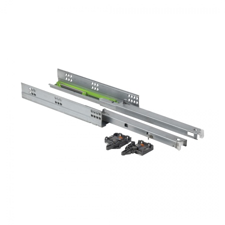 картинка Направляющая скрытого монтажа L-300 с доводчиком ДСП до16mm с замками полное выдвижение от магазина SEFI