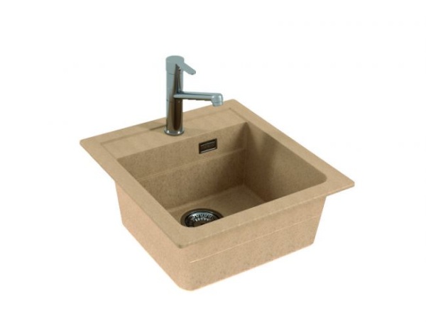 картинка Мойка ALVEUS GRANITAL ATROX 20 BEIGE - G55 470 X  500  1X в комплекте с сифоном 1132823, от магазина SEFI