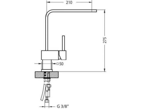 картинка Смеситель для мойки ALVEUS LAGUNA  MONARCH ANTHRACITE new, от магазина SEFI