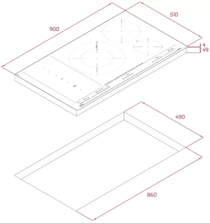 картинка Индукционная варочная панель Teka IZS 97630 MST BLACK от магазина SEFI