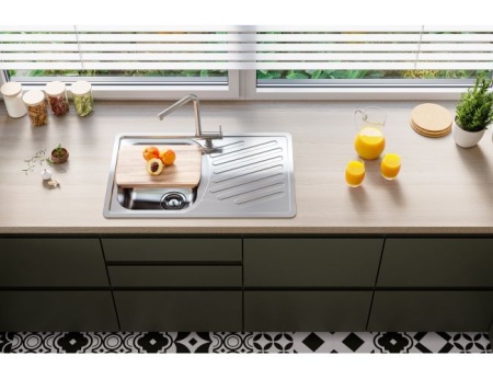 картинка Мойка ELEGANT 30 LEI 90 FI 810X510 в комплекте с сифоном 1130551, от магазина SEFI