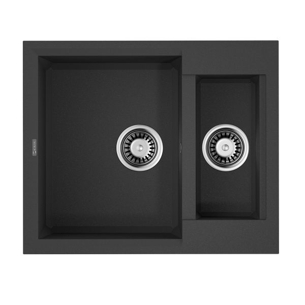 картинка Мойка Omoikiri Sakaime 60-2-BL Tetogranit/черный от магазина SEFI