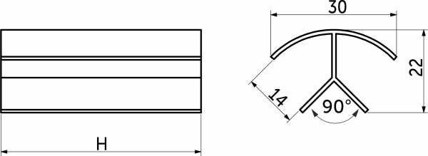картинка Угол 90 к цоколю мебельному ПВХ h=100 антрацит, РБ от магазина SEFI