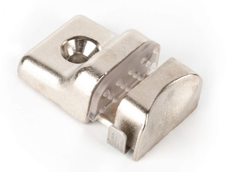 картинка Полкодержатель для стеклянных полок 6-8 мм, под саморез SYSTEM HOLZ от магазина SEFI