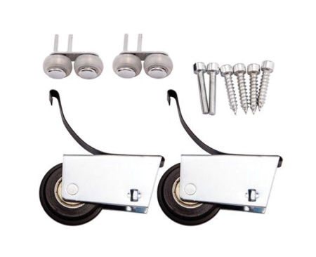 картинка Комплект роликов SENATOR открытый для 1 раздвижной двери AKS 60 кг усиленные от магазина SEFI