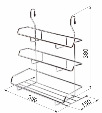 картинка Корзина на трубу d16 для бумаги и плёнки CWJ215 хром AKS от магазина SEFI