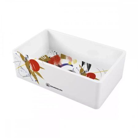 картинка Мойка Omoikiri Mikura 76-Warhol Natceramic/белый от магазина SEFI